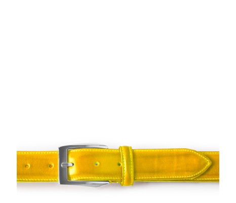 CALCI BUCKLE IN YELLOW LEATHER