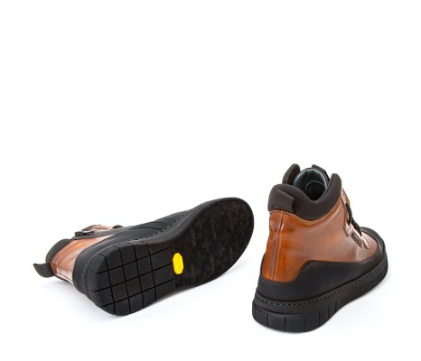 Stivaletto Apuane Donna Pelle Tan Pakerson: Scarpe Artigianali Italiane