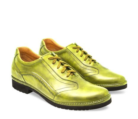 Derby Pienza Pistacchio Pakerson: Scarpe Artigianali Italiane