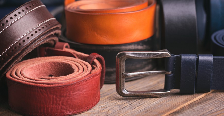 handcrafted leather belts